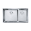 Franke CUX160-CA Cube Undermount Double Sink Stainless Steel