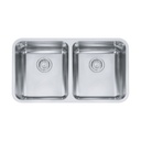 Franke GDX12031-CA Grande Undermount Double Bowl Kitchen Sink Stainless Steel