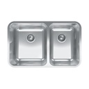 Franke GDX16031RH-CA Grande Undermount Double Bowl Kitchen Sink Stainless Steel