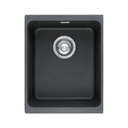 Franke KBG110-13ON Kubus Granite Undermount Single Sink Onyx