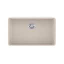 Franke KBG110-31CH Kubus Granite Undermount Single Sink Champagne