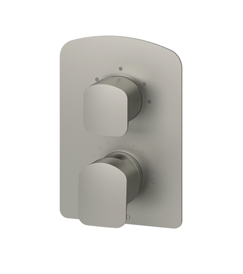 Tenzo DEPB33-BN Delano T-Box Valve 3 Functions Pres Bal Brushed Nickel Finish