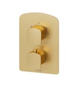 Tenzo DET33-BG Delano T-Box Valve 3 Functions Thermo Brushed Gold Finish