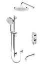 Tenzo ALYPB33-501145-CR Alyss T-Box Kit 3 Functions Pres Bal Chrome Finish