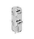 Tenzo ALYPB33-CR Alyss T-Box Valve 3 Functions Pres Bal Chrome Finish