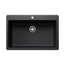 Blanco 403597 Liven 33 Super Single Silgranit Sink Coal Black