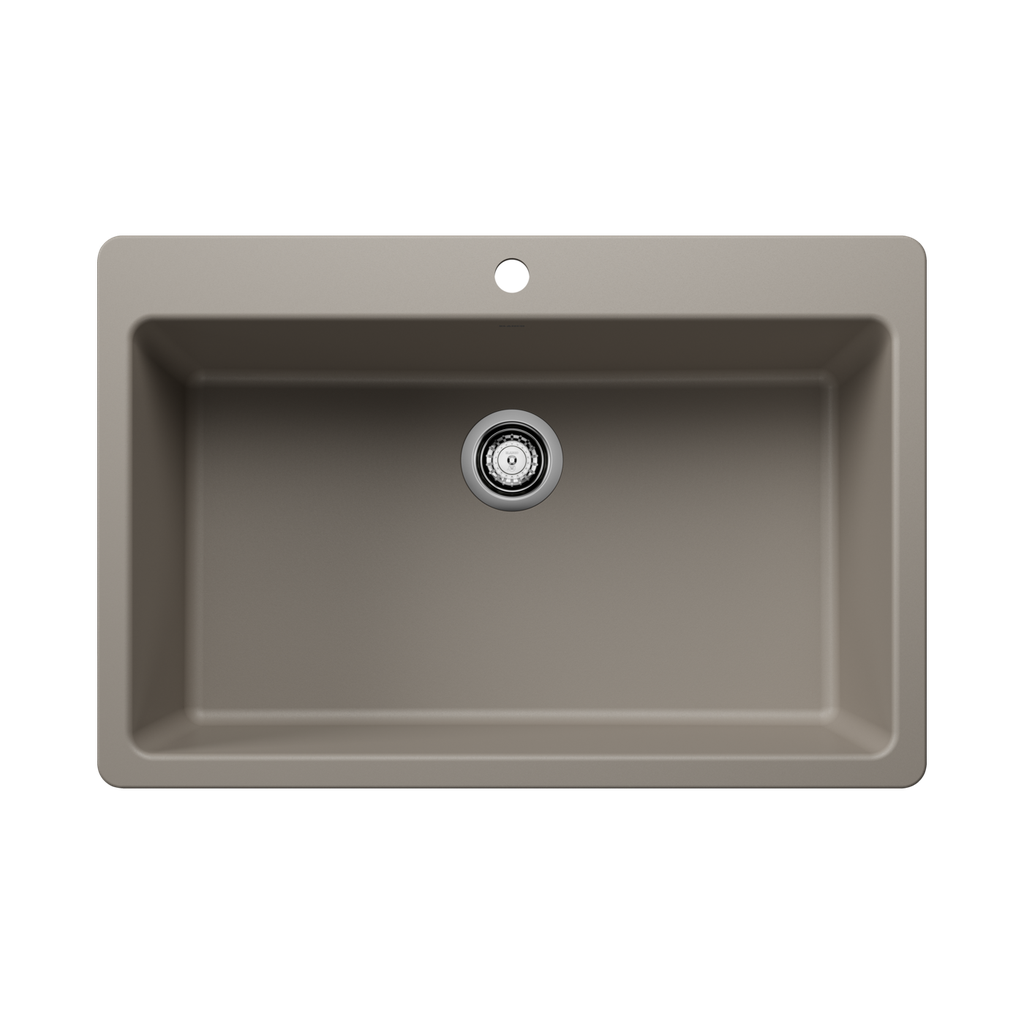 Blanco 403630 Liven 33 Super Single Silgranit Sink Truffle