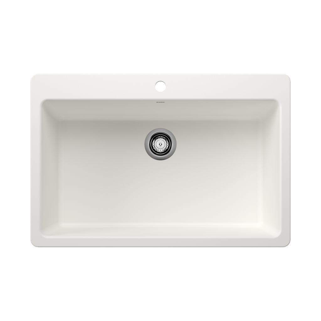 Blanco 403628 Liven 33 Super Single Silgranit Sink White