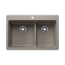 Blanco 403646 Liven 33 1.75 Low Divide Silgranit Sink Truffle