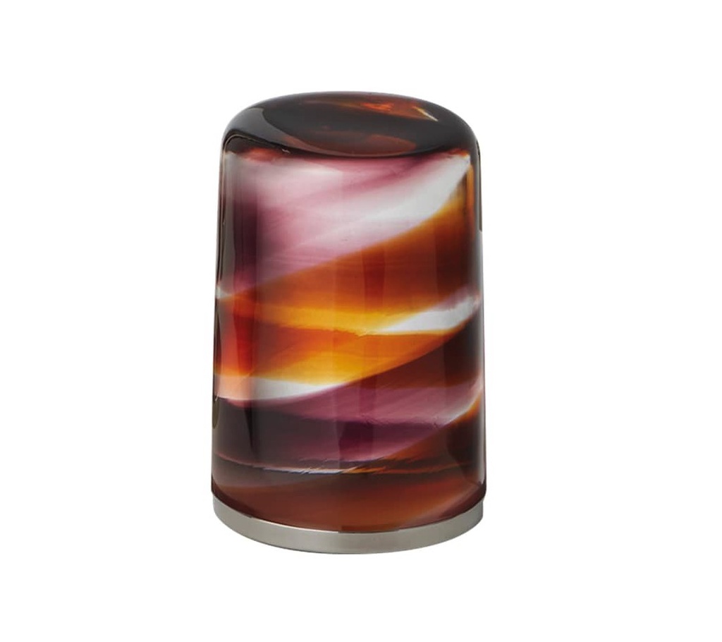 Fantini 2902V748CM Venezia By Venini Handle In Murano Glass Bicolor Amethyst Amber Chrome