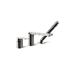 Kohler 23488-4-TT Parallel Deck-Mount Bath Faucet With Handshower Vibrant Titanium