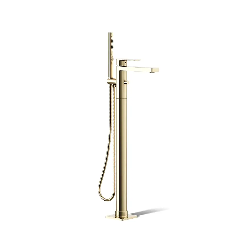 Kohler T23492-4-AF Parallel Freestanding Bath Faucet Trim Vibrant French Gold