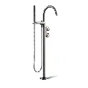 Kohler T77984-9-TT Components Freestanding Bath Faucet Industrial Handles Vibrant Titanium