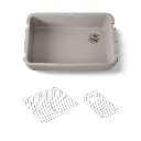 Kohler 24268-TRF Ironridge 34" Undermount Single Bowl Farmhouse Kitchen Sink Truffle