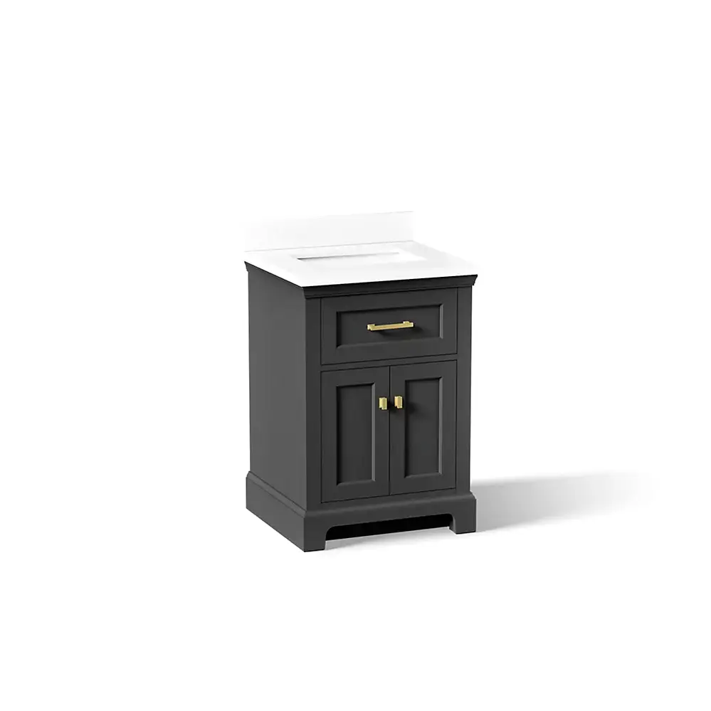 Kohler 29259-BD1-DWG Charlemont 24" Vanity With Sink And Quartz Top Ferrous Grey