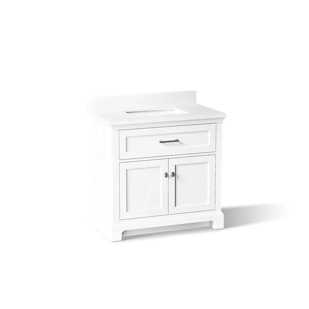 Kohler 29261-BD1-0 Charlemont 36" Vanity With Sink And Quartz Top White
