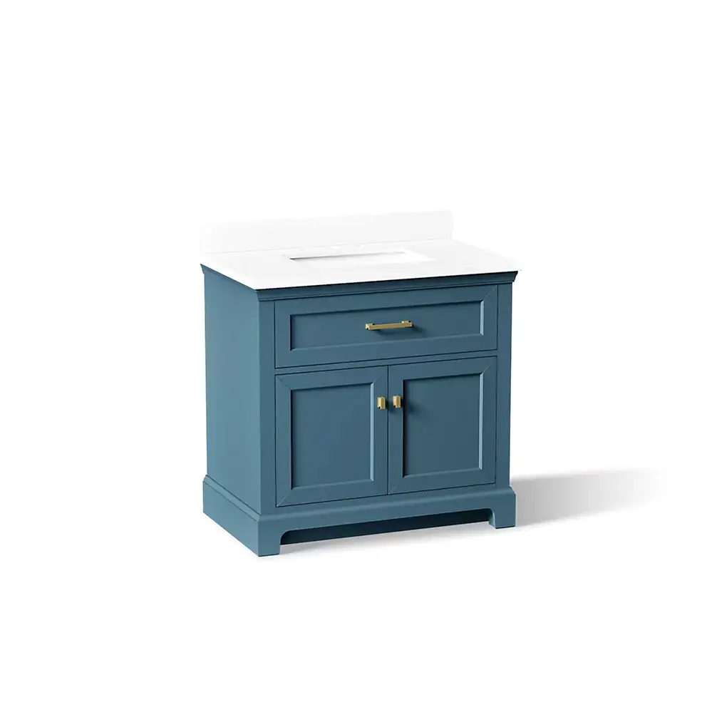 Kohler 29261-BD1-TDB Charlemont 36" Vanity With Sink And Quartz Top Tidal Blue