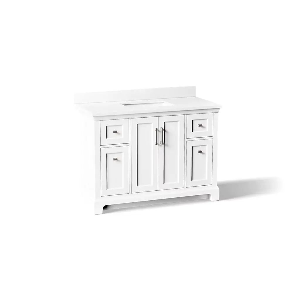 Kohler 29262-BD1-0 Charlemont 48" Vanity With Sink And Quartz Top White