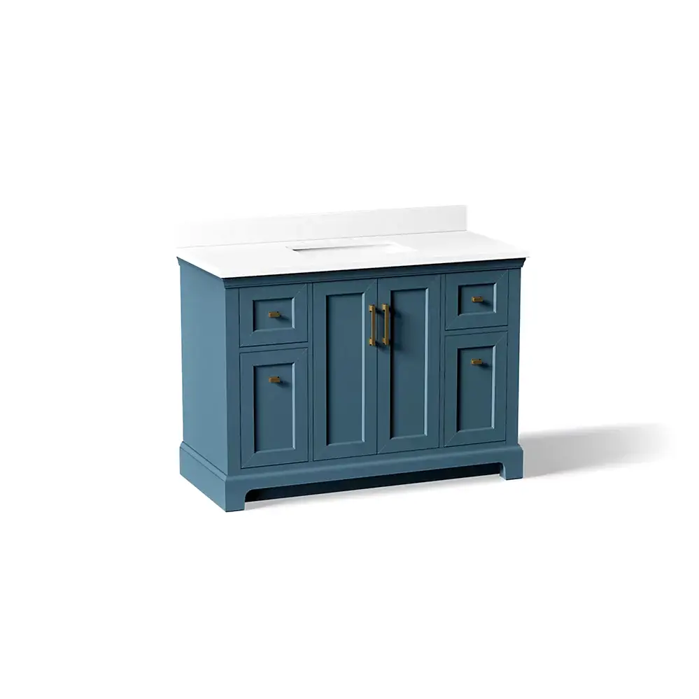 Kohler 29262-BD1-TDB Charlemont 48" Vanity With Sink And Quartz Top Tidal Blue