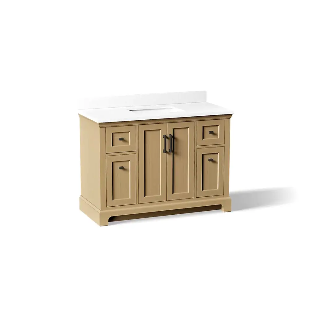 Kohler 29262-BD1-WEK Charlemont 48" Vanity With Sink And Quartz Top Light Oak