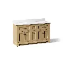Kohler 29263-BD1-WEK Charlemont 60" Vanity With Sinks And Quartz Top Light Oak