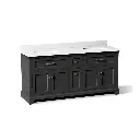 Kohler 29264-BD1-DWG Charlemont 72" Vanity With Sinks And Quartz Top Ferrous Grey