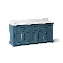 Kohler 29264-BD1-TDB Charlemont 72" Vanity With Sinks And Quartz Top Tidal Blue