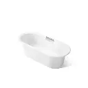 Kohler 29326-0-0 Volute Oval 63" x 28-3/8" Freestanding Bath With Base White
