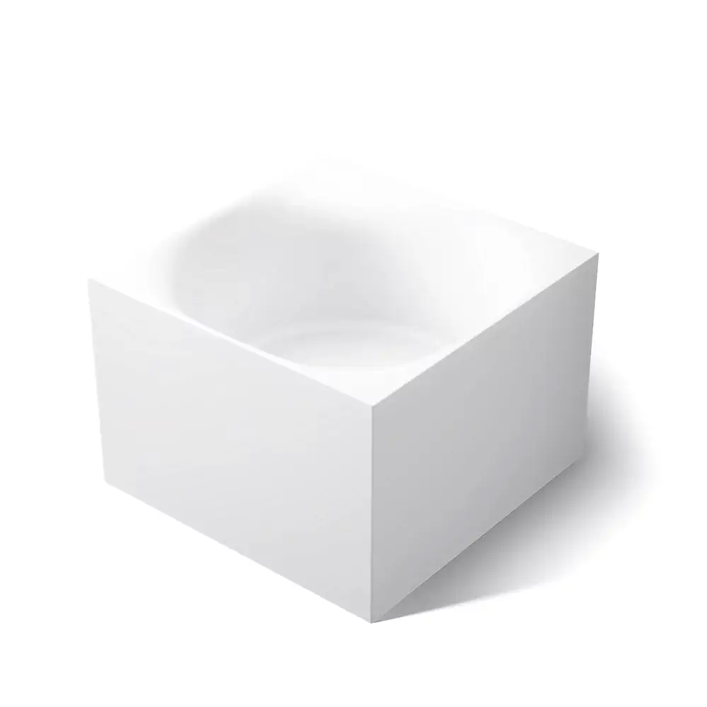 Kohler 31404-PF-HW1 Stillness Smart Soak 46" x 46" Freestanding Bath Honed White