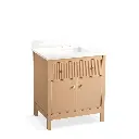 Kohler 35019-SWK Malin 30" Vanity Cabinet With Sink White Oak