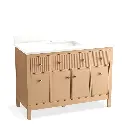 Kohler 35021-SWK Malin 48" Bathroom Vanity Cabinet With Sink White Oak