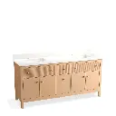 Kohler 35023-SWK Malin 72" Bathroom Vanity Cabinet With Sink White Oak