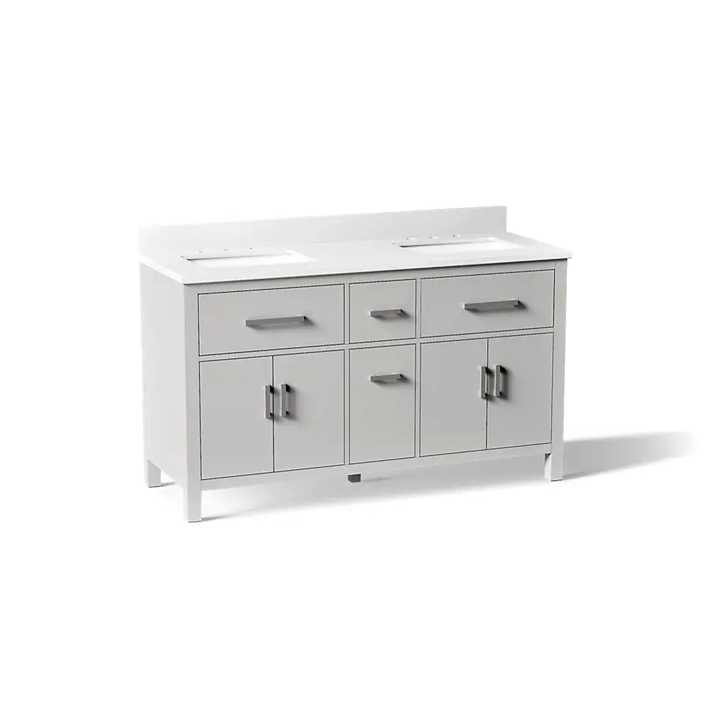 Kohler 40641-BD1-AGA Kresla 60" Bathroom Vanity Cabinet With Sink Atmos Grey