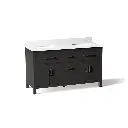 Kohler 40641-BD1-BWK Kresla 60" Bathroom Vanity Cabinet With Sink Carbon Oak