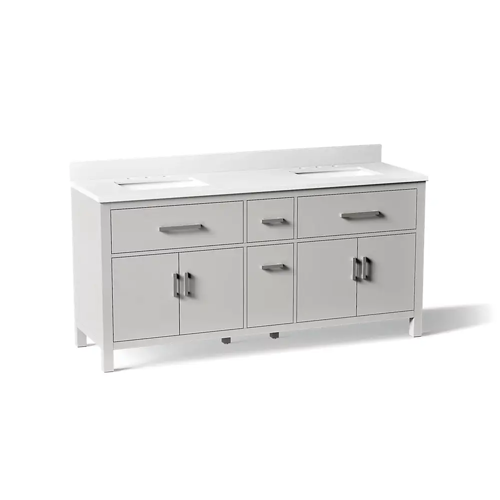 Kohler 40642-BD1-AGA Kresla 72" Bathroom Vanity Cabinet With Sink Atmos Grey