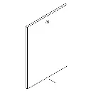 Kohler 1499609-SS Right Door Panel Assembly Satin Silver