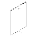 Kohler 1499600-PW Left Door Panel Assembly Polished Brass with White
