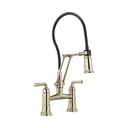 Brizo 62274LF-PN Rook Articulating Bridge Faucet Polished Nickel