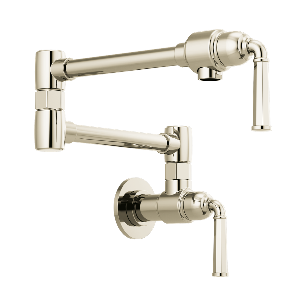 Brizo 62874LF-PN Rook Wall Mount Pot Filler Polished Nickel