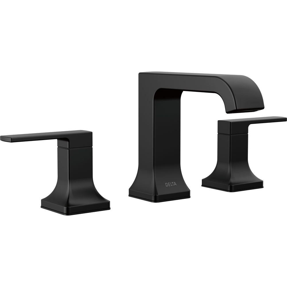 Delta 3539LF-BLMPU Two Handle Widespread Bathroom Faucet Matte Black