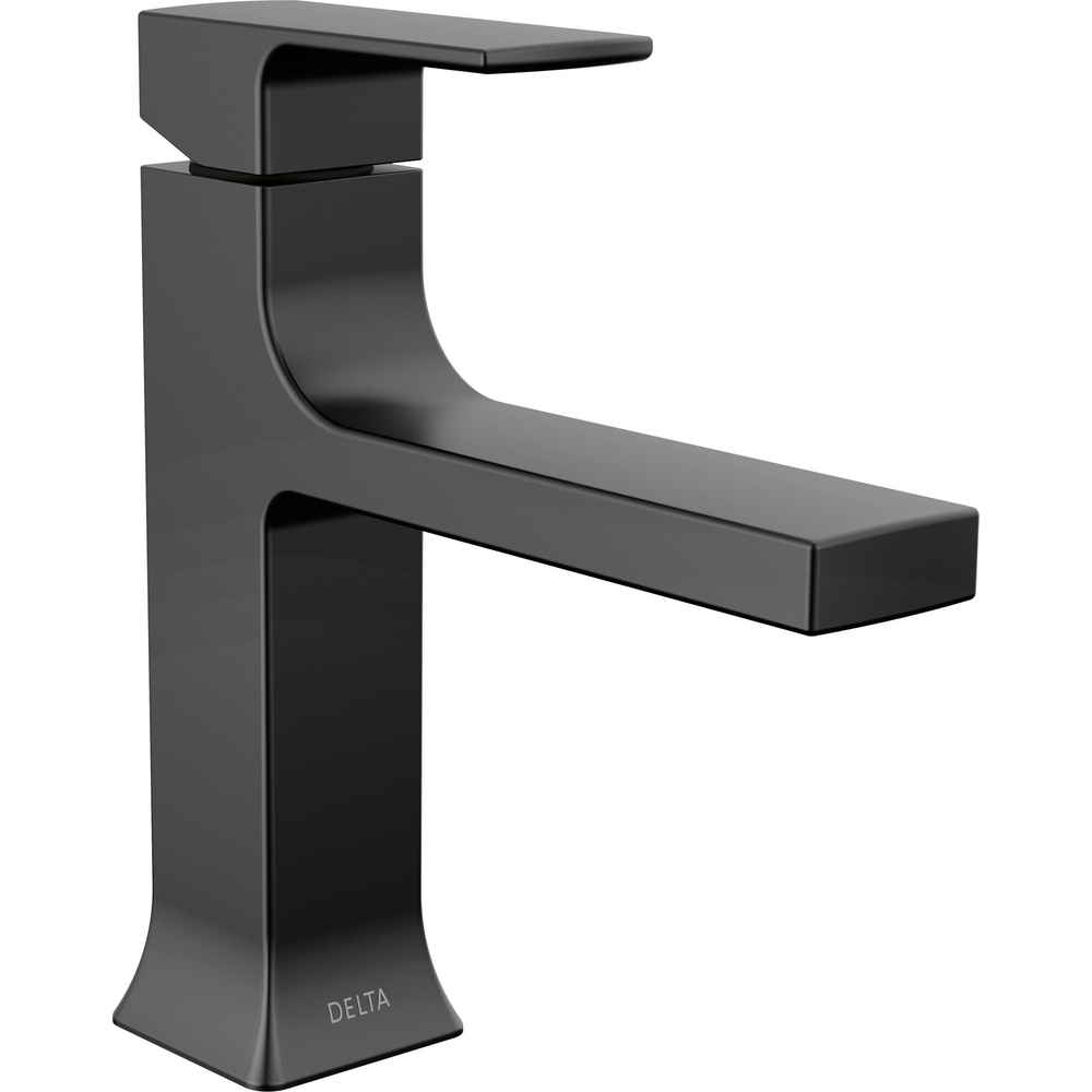 Delta 537-BLMPU-DST Velum Single Handle Bathroom Faucet Matte Black