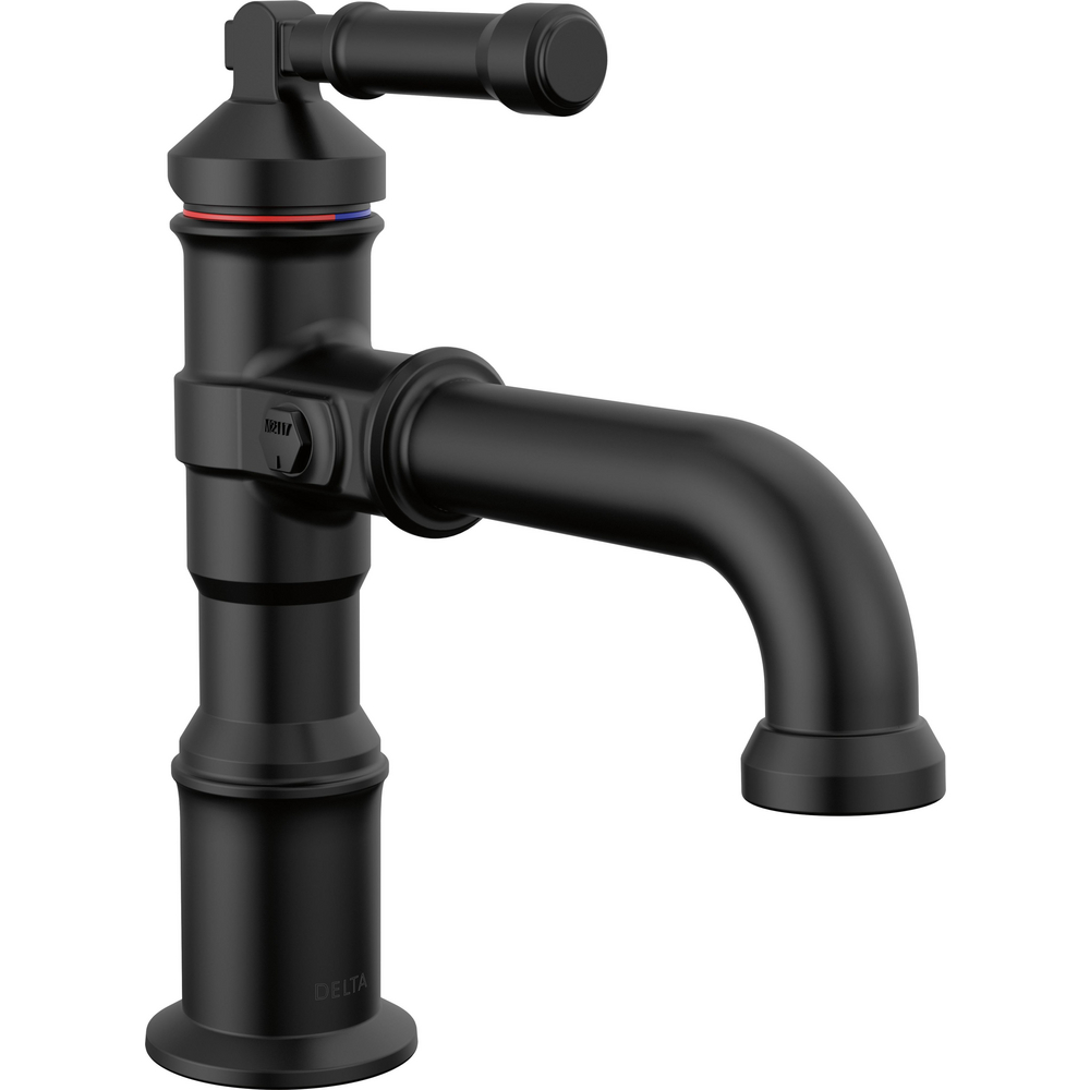 Delta 584-BL-DST Broderick Single Handle Bathroom Faucet Matte Black