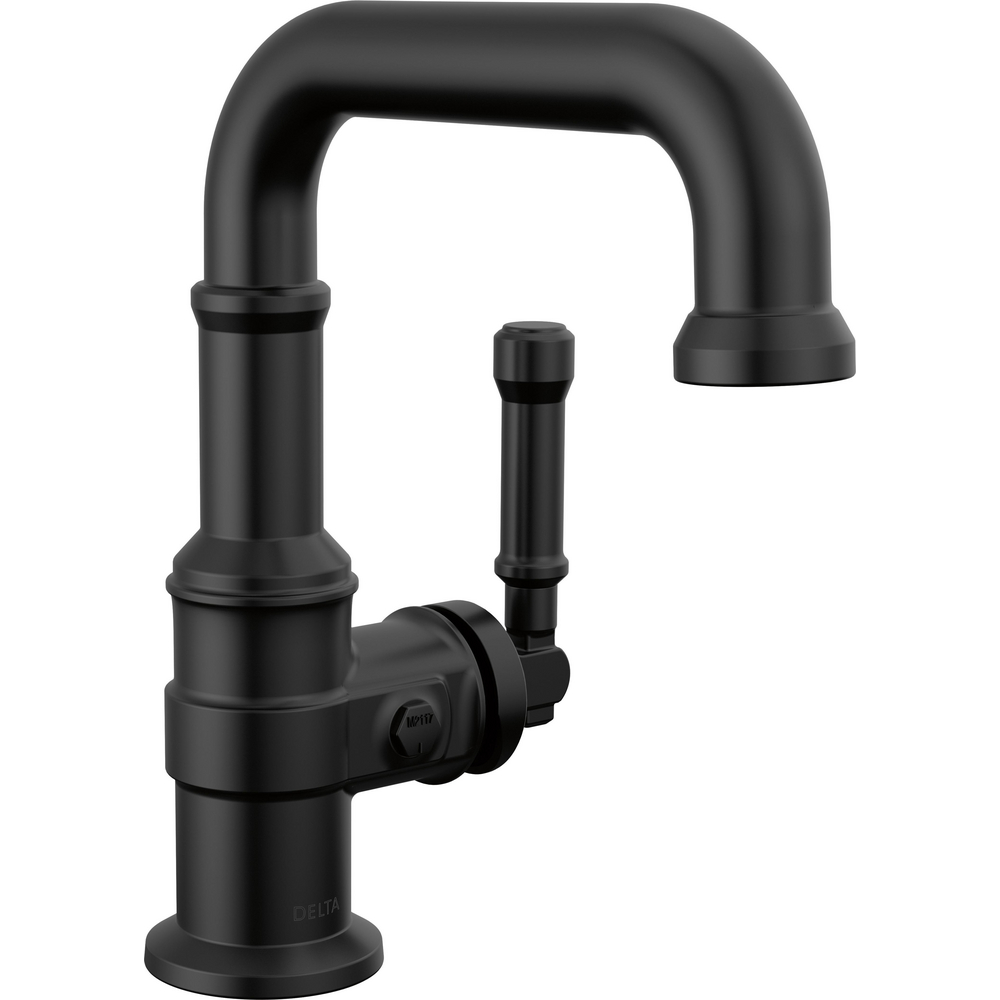 Delta 584SH-BL-DST Broderick Single Handle Bathroom Faucet Matte Black