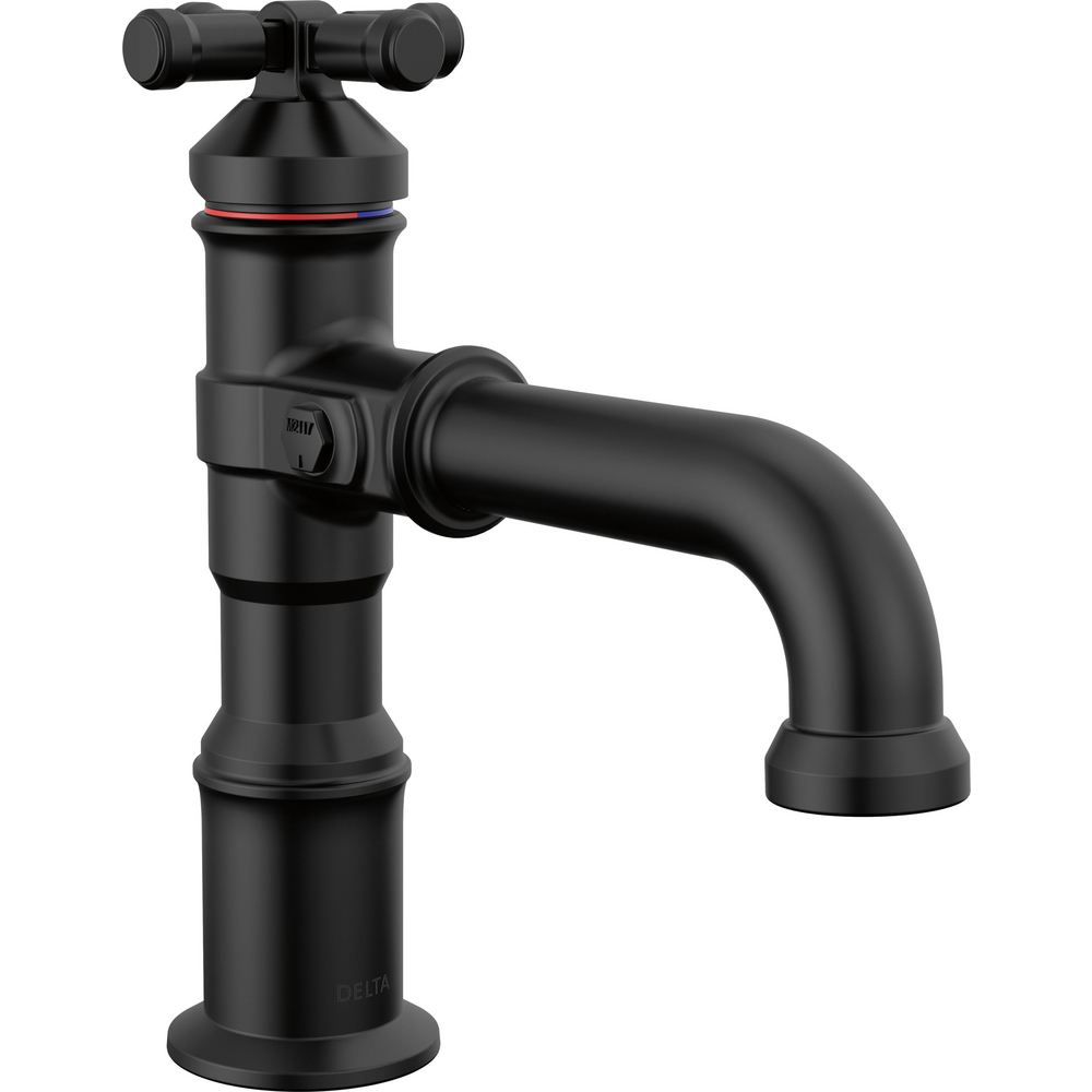 Delta 587-BL-DST Broderick Single Handle Bathroom Faucet Matte Black
