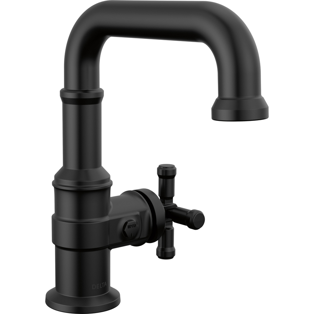 Delta 587SH-BL-DST Broderick Single Handle Bathroom Faucet Matte Black