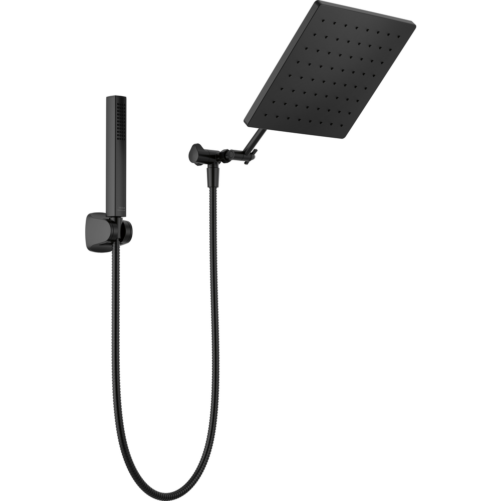 Delta 75527-BL Universal 10 inch Raincan Shower Head and Handshower Matte Black