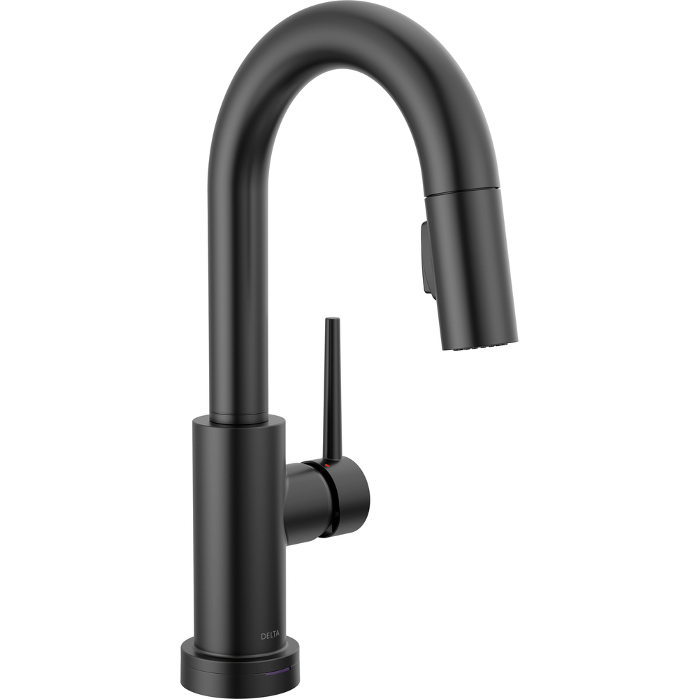Delta 9959TL-BL-DST Trinsic Bar Pulldown Touchless Kitchen Faucet Matte Black
