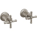 Delta H584SS-PR Broderick Wall Mount Tub Filler Cross Handle Kit