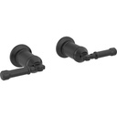 Delta H585BL Broderick Wall Mount Bathroom Faucet Lever Handle Kit Matte Black