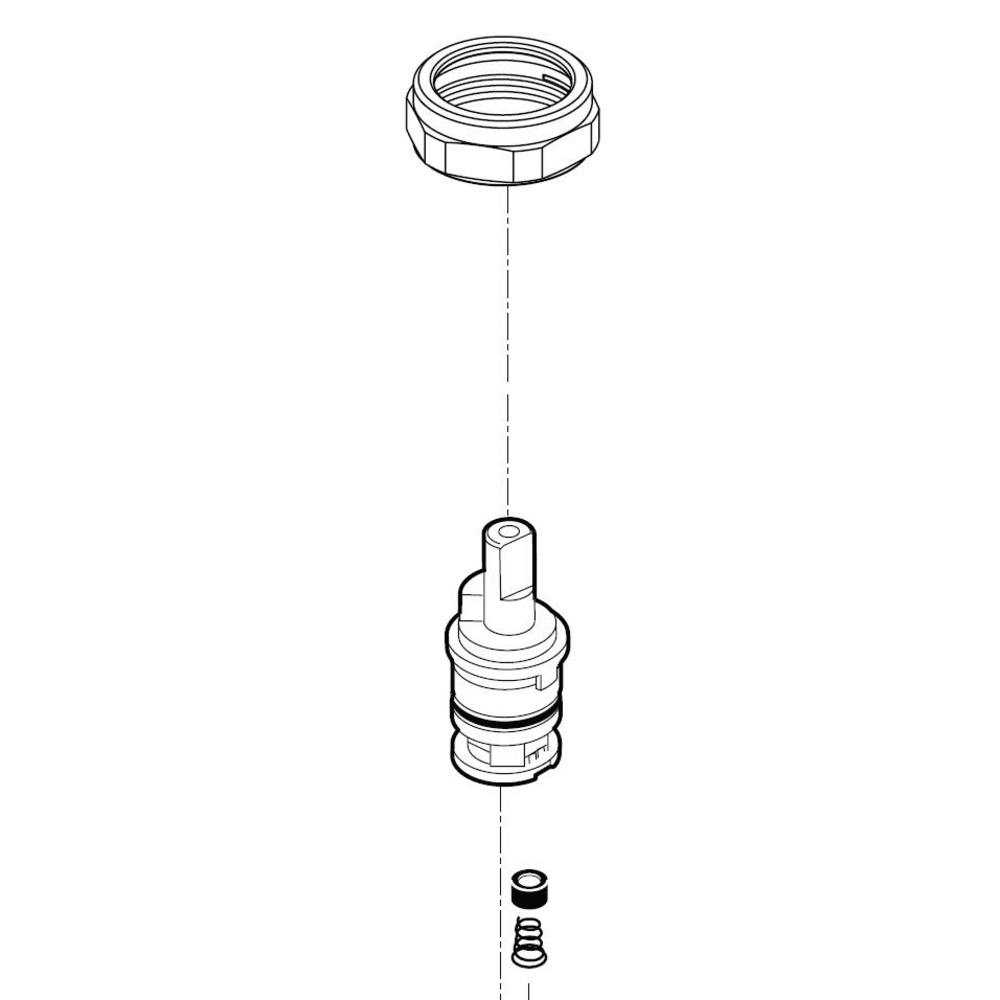 Delta RP71233 Dennison Bonnet And Cartridge Assembly Chrome